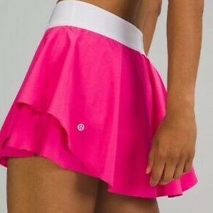 pace court rival size6 sonic pink lily lemon skirt